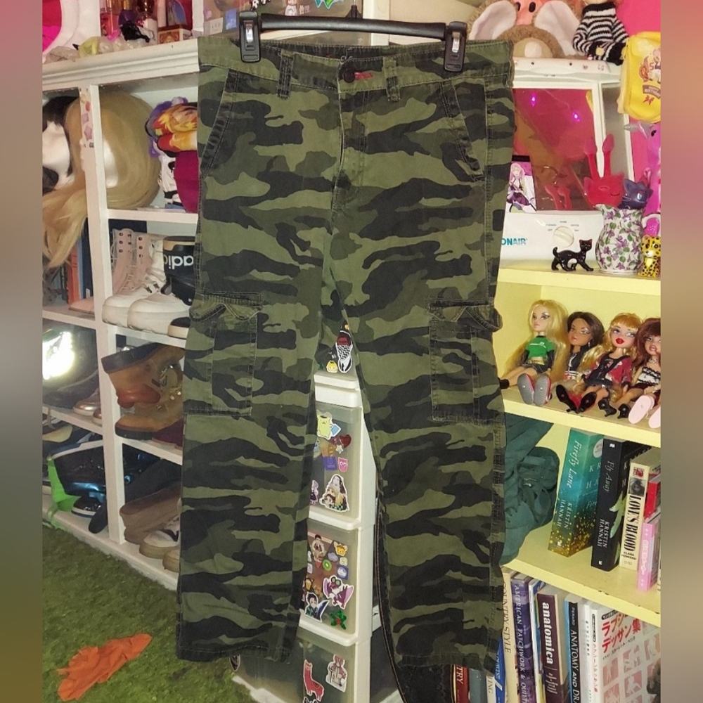 Camouflage cargo pants